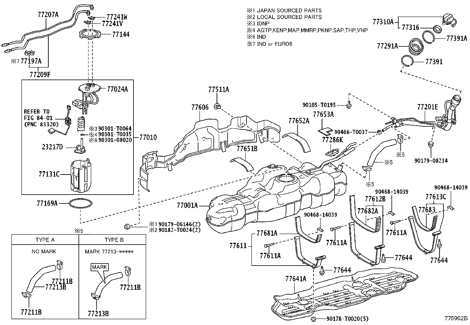 Exploded illustration 775962B