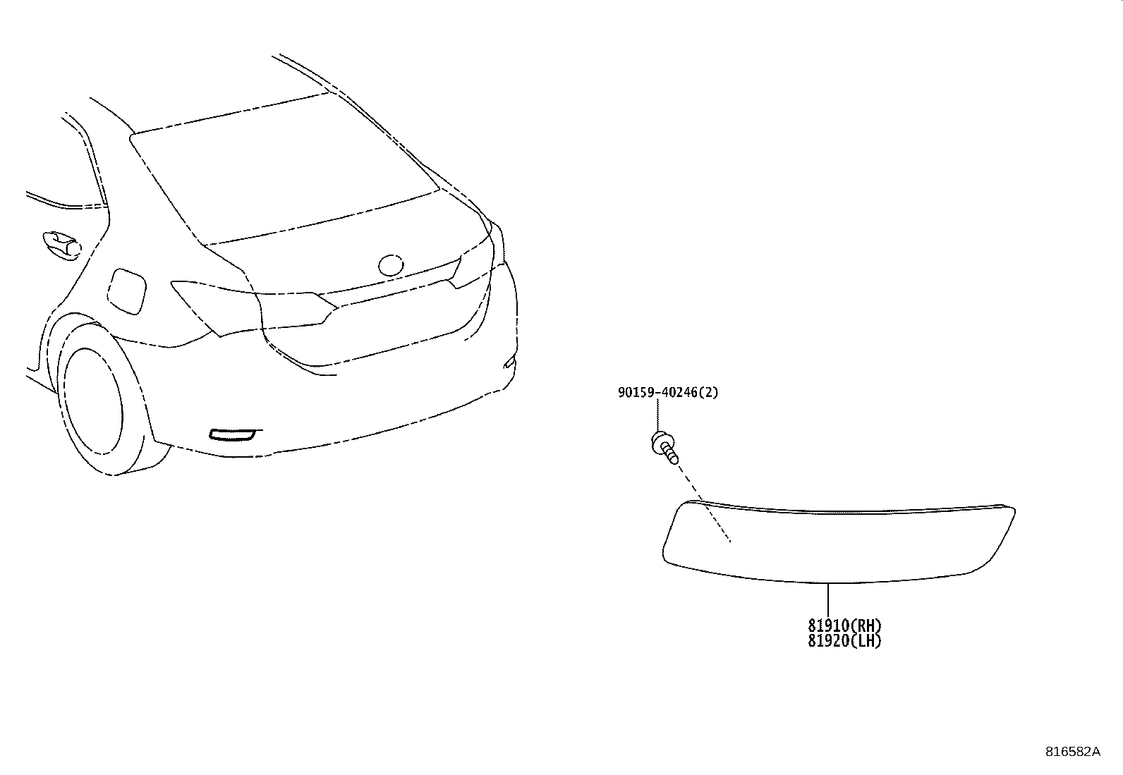 Exploded illustration 816582A