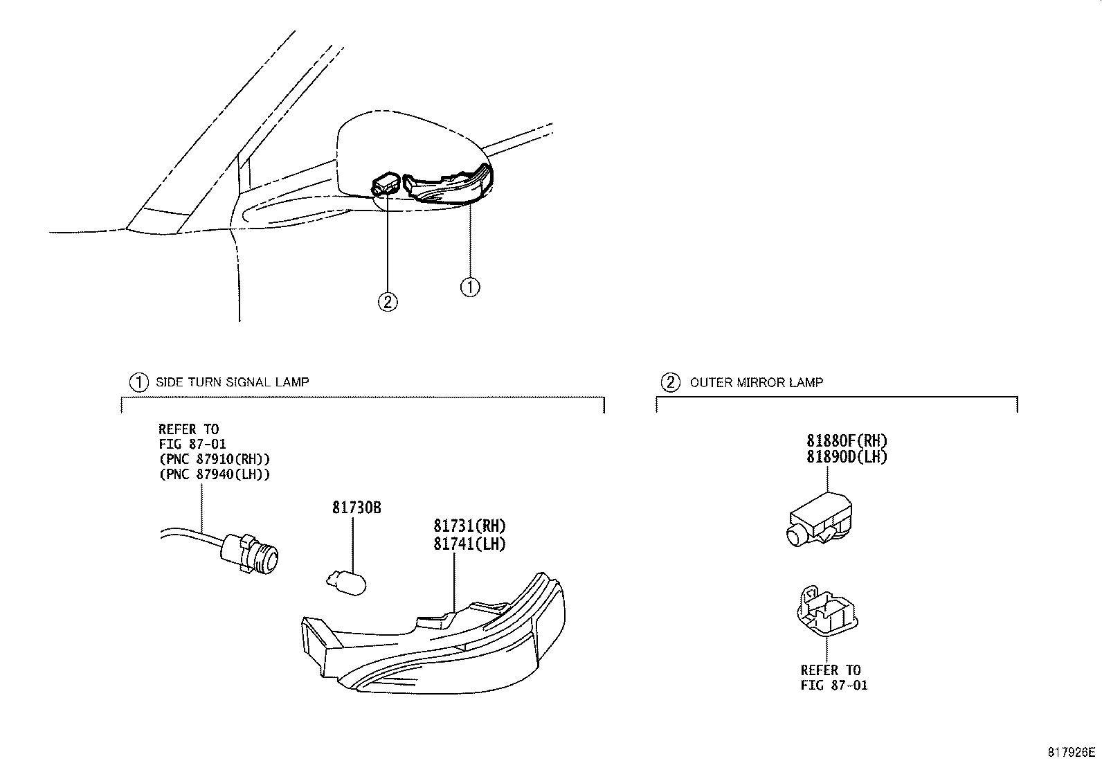 Exploded illustration 817926E