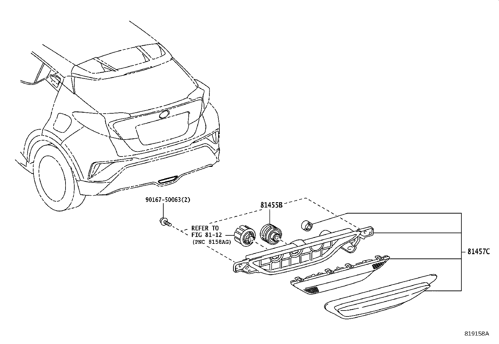 Exploded illustration 819158A