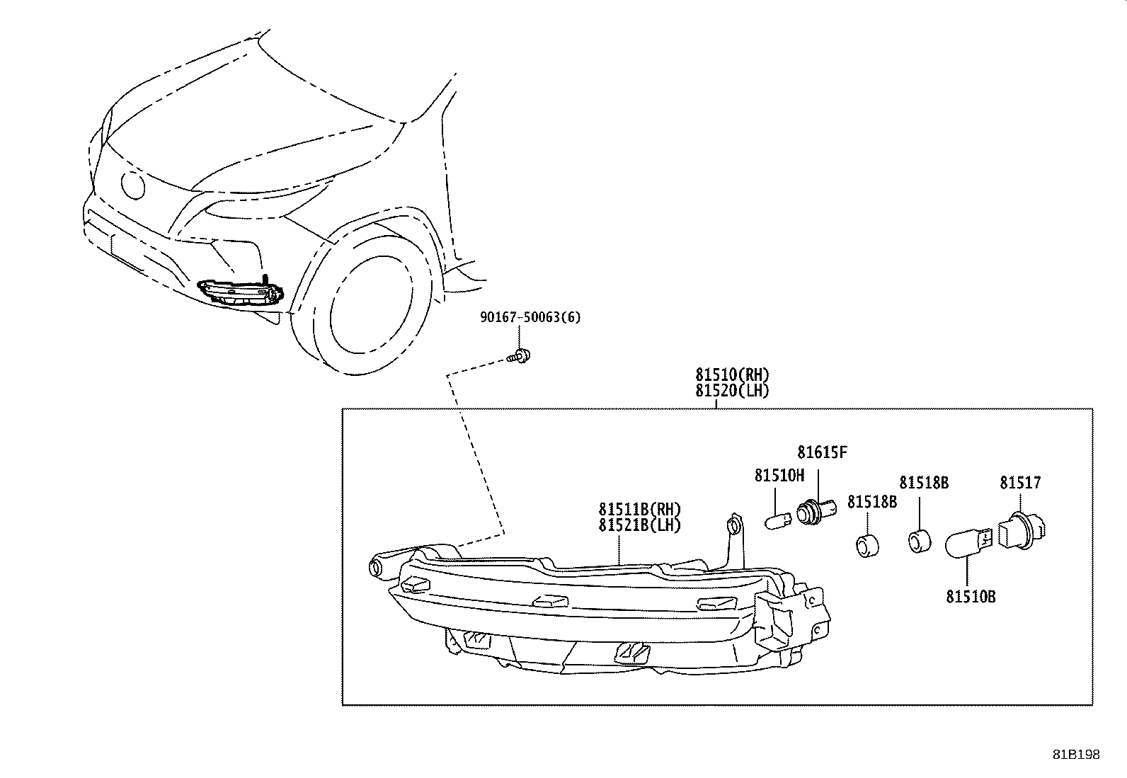 Exploded illustration 81B198