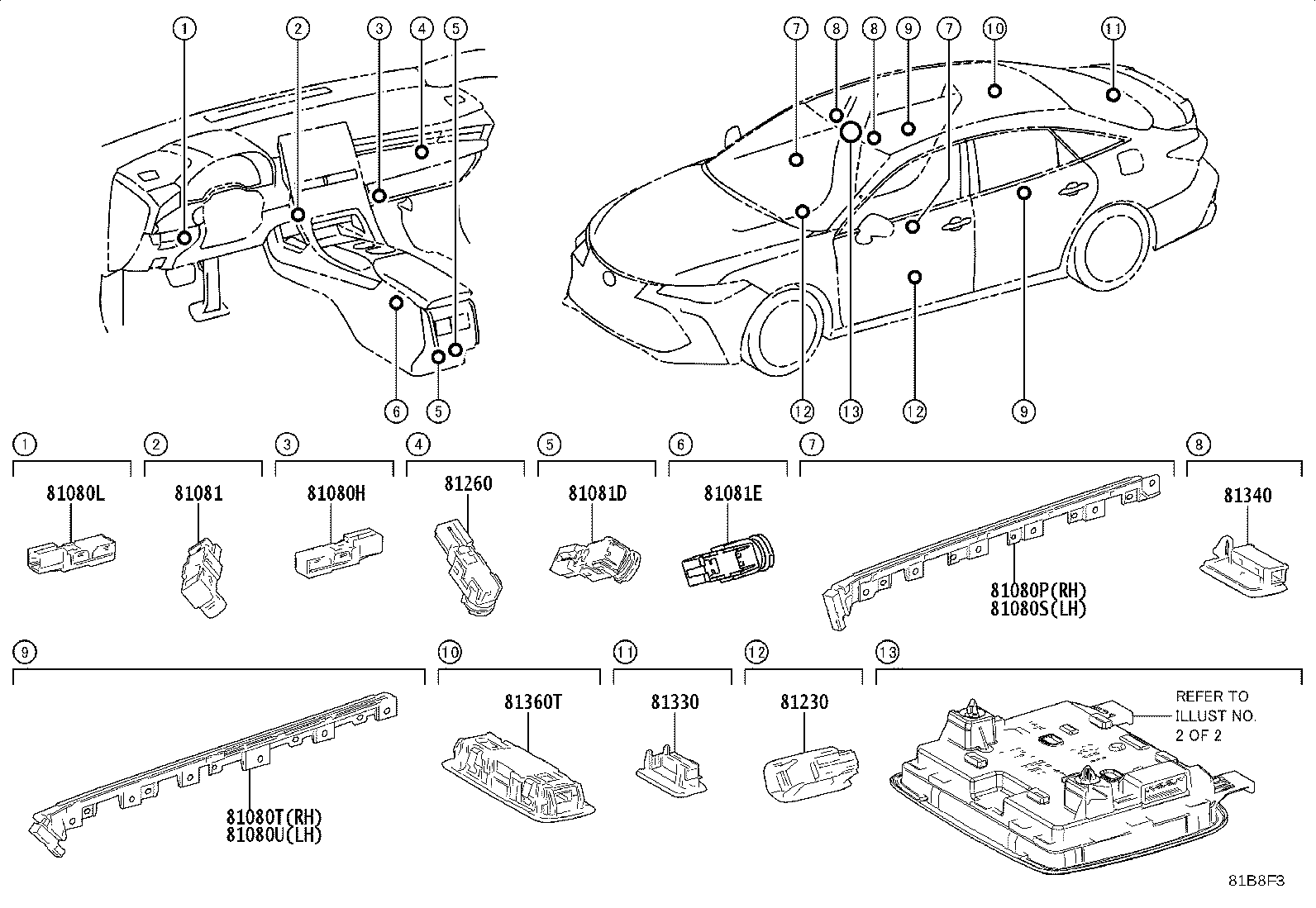 Exploded illustration 81B8F3