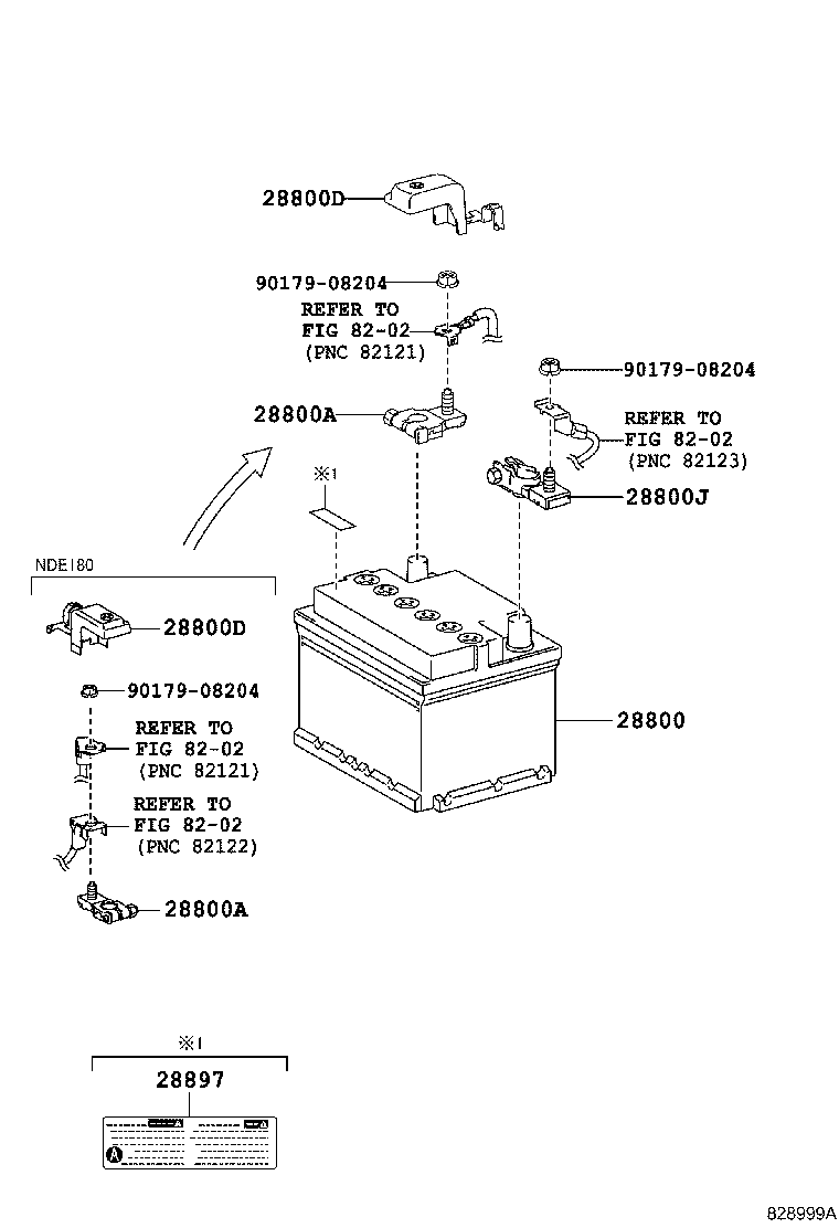 Exploded illustration 828999A