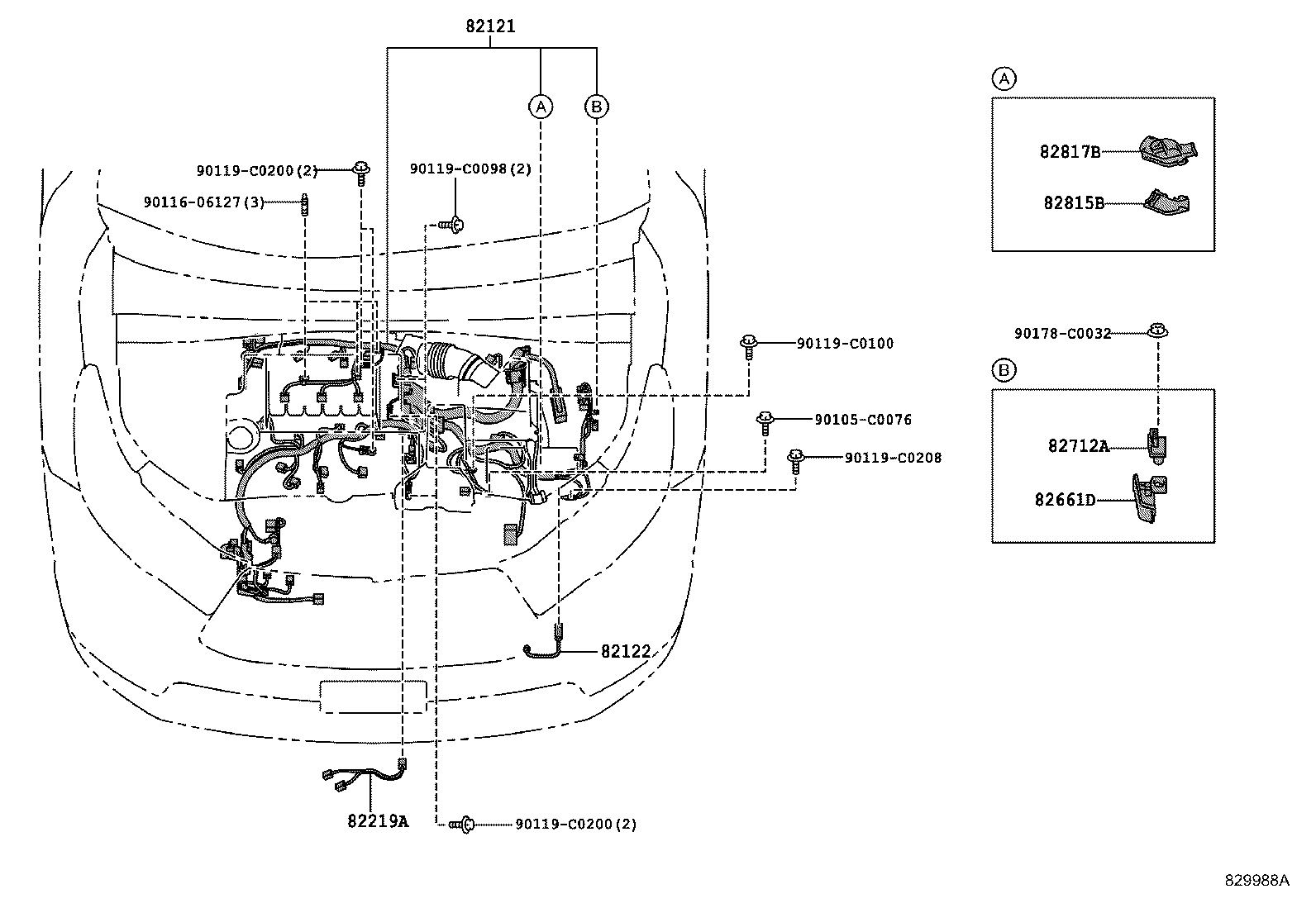 Exploded illustration 829988A