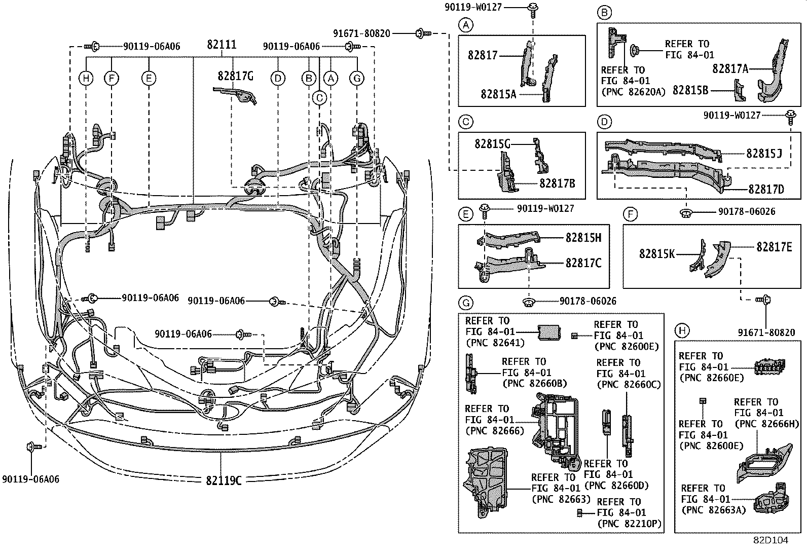 Exploded illustration 82D104