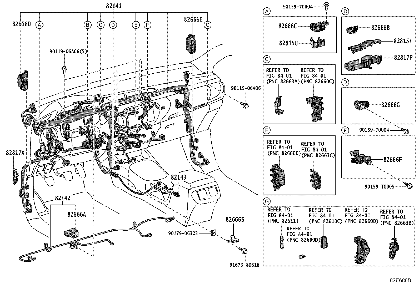 Exploded illustration 82E688B