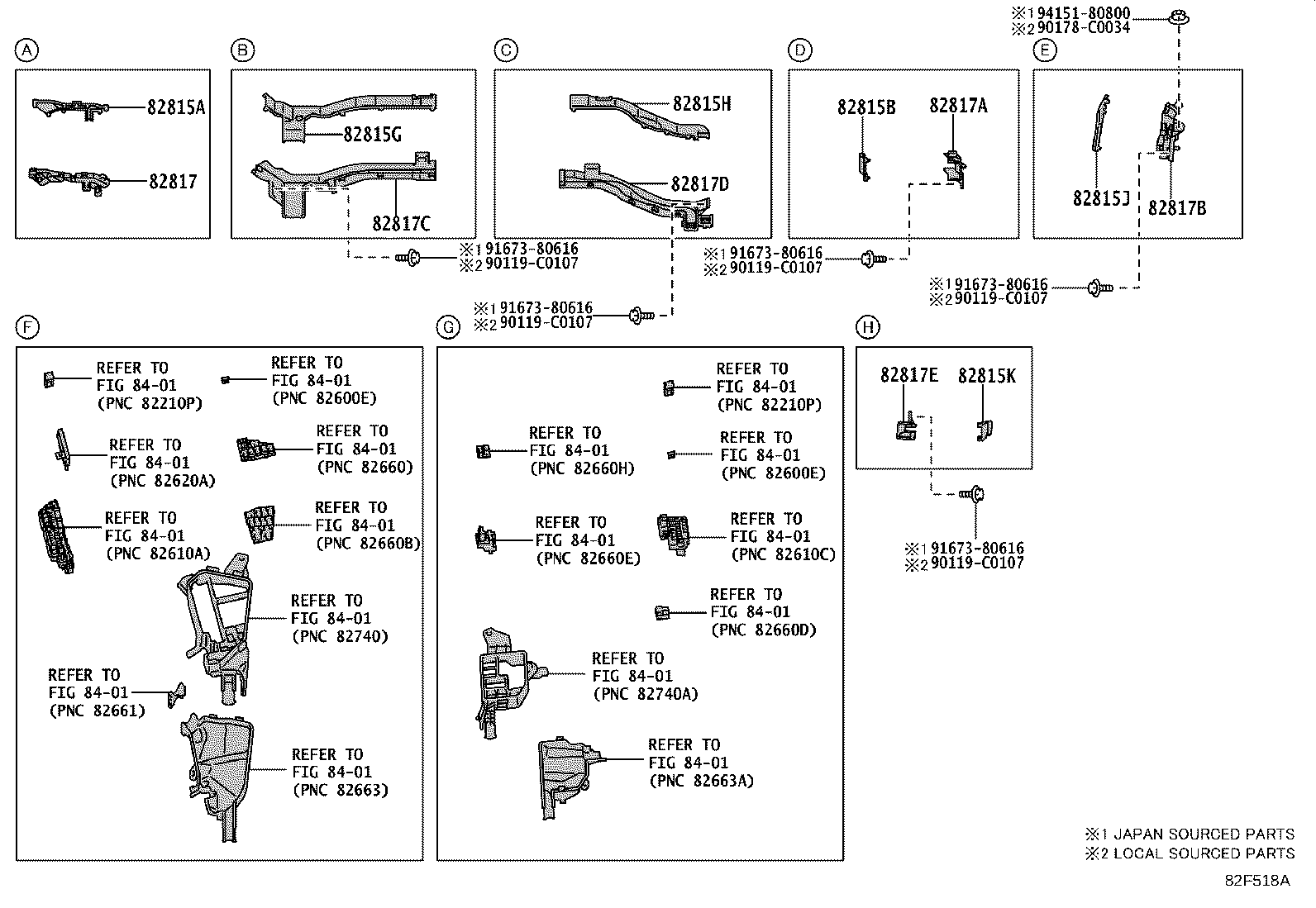 Exploded illustration 82F518A