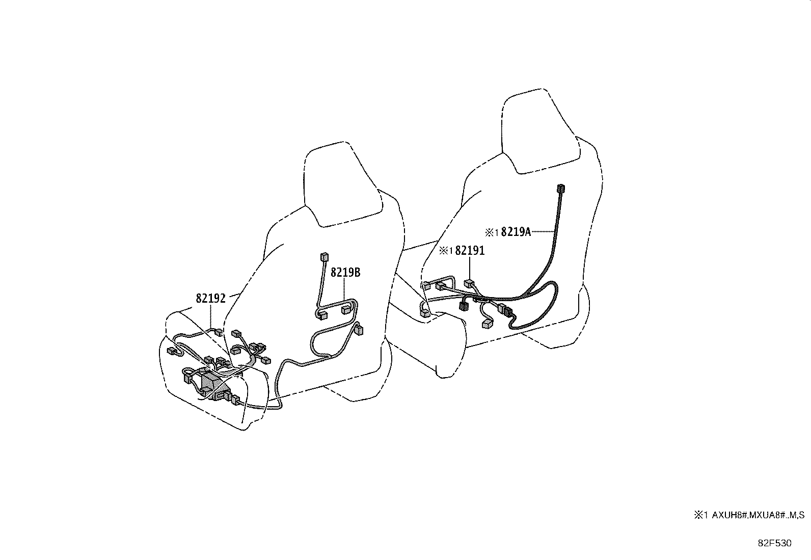 Exploded illustration 82F530