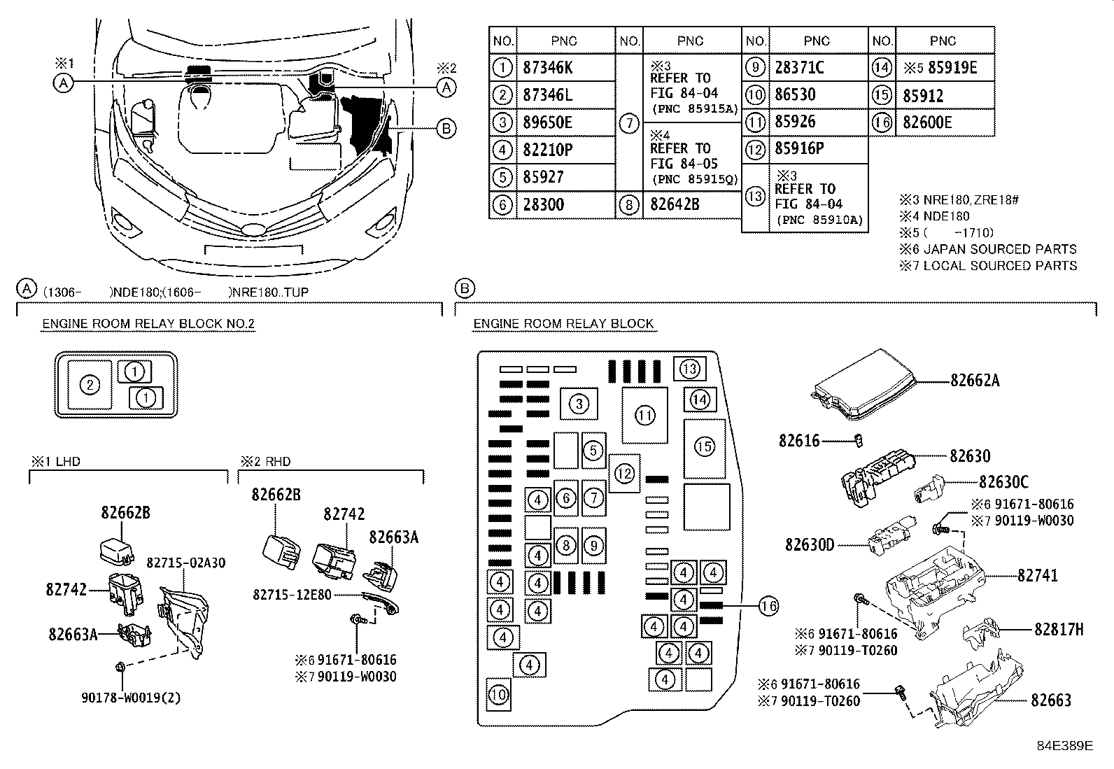 Exploded illustration 84E389E