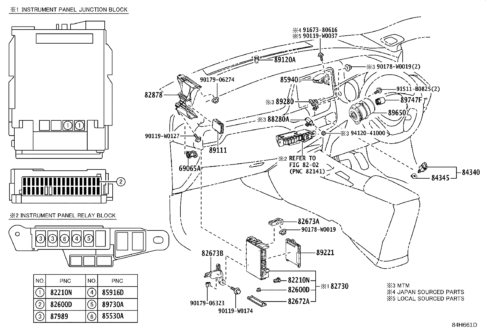 Exploded illustration 84H661D