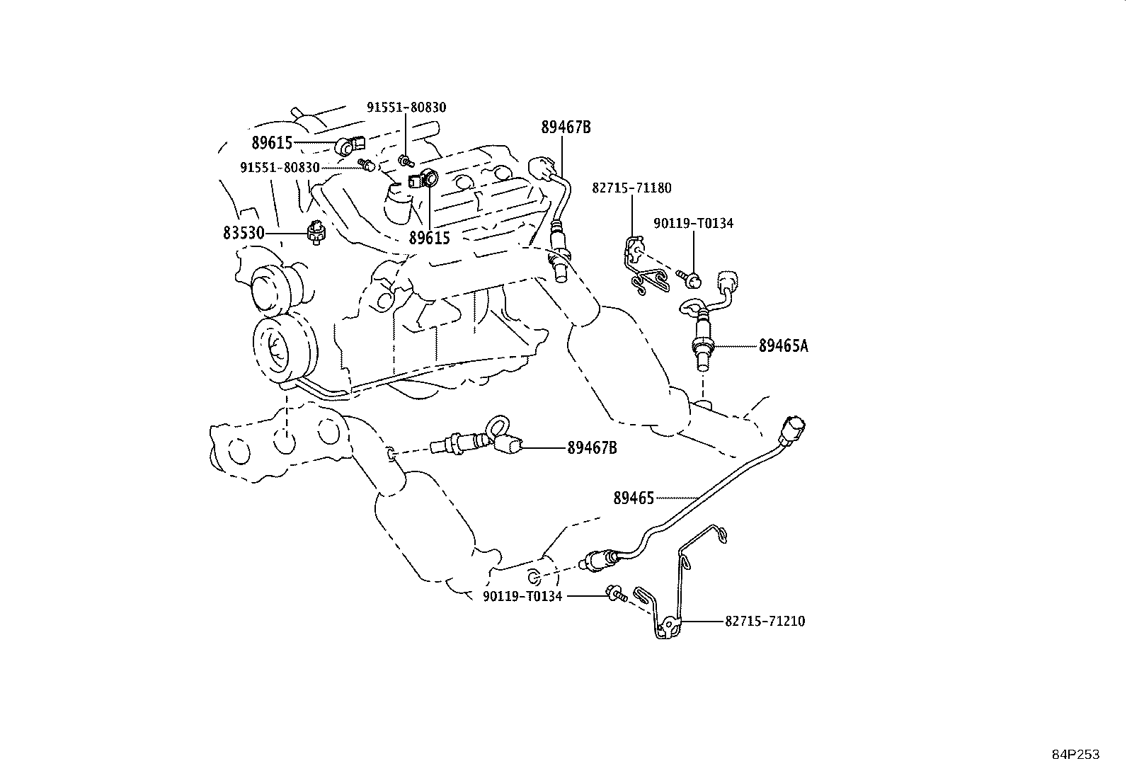 Exploded illustration 84P253