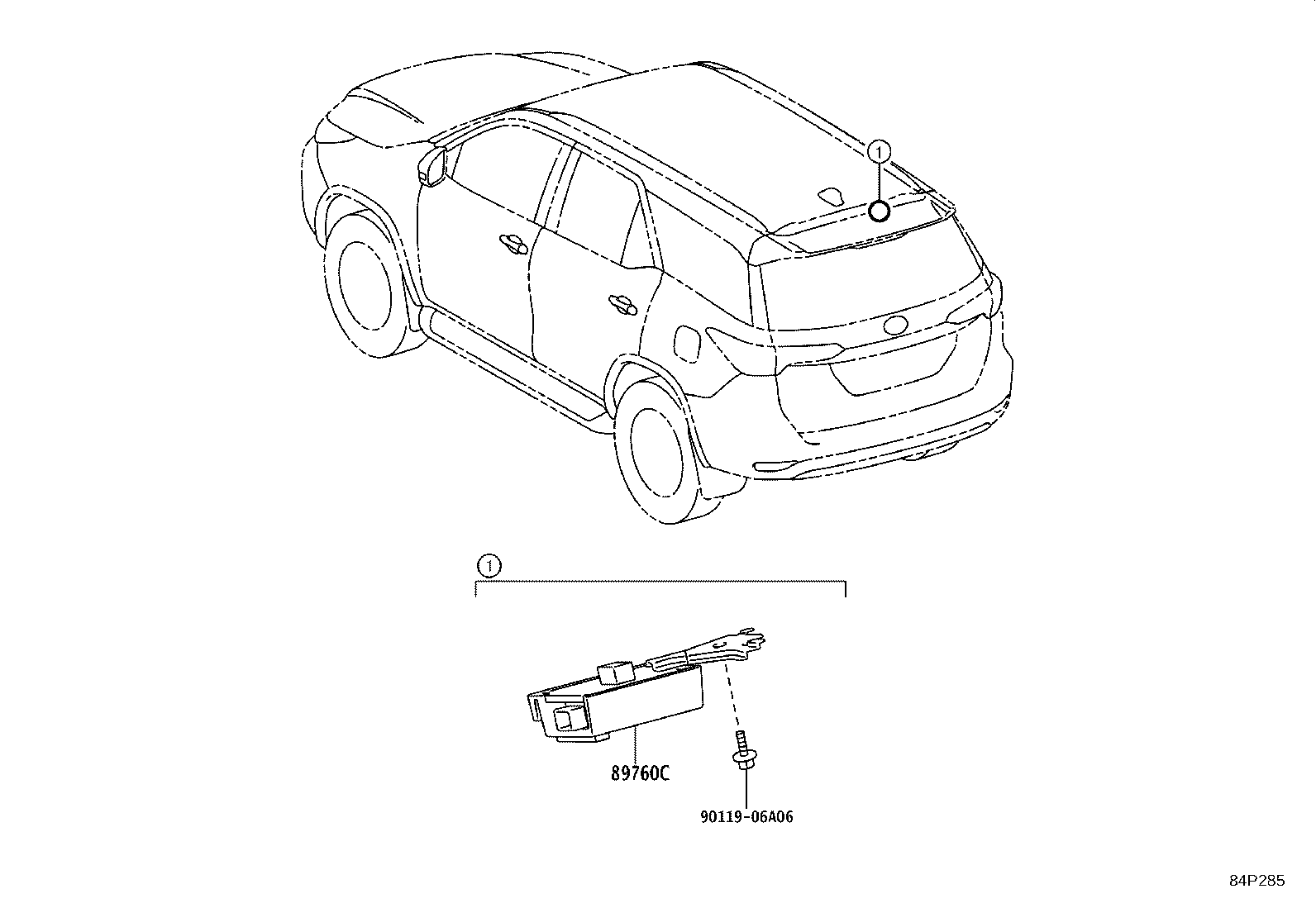 Exploded illustration 84P285