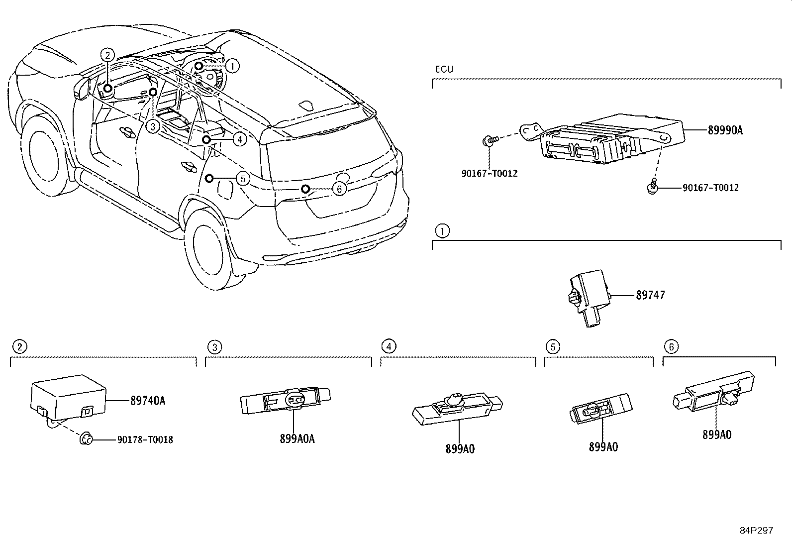 Exploded illustration 84P297