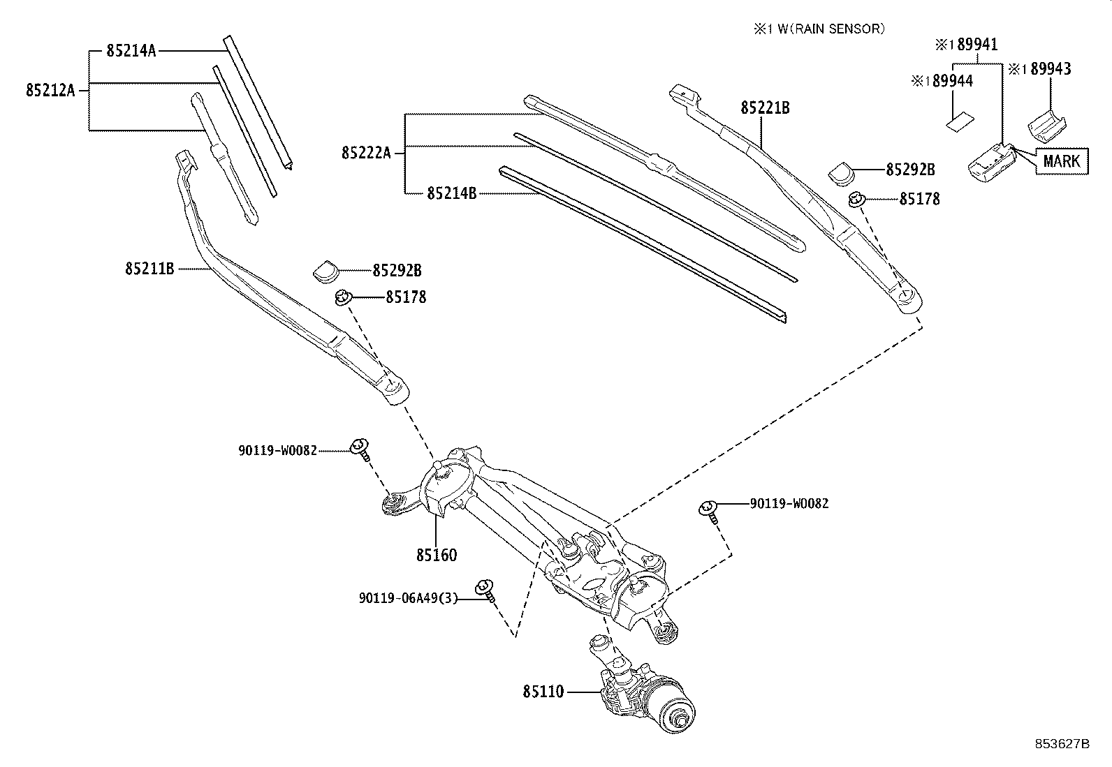 Exploded illustration 853627B