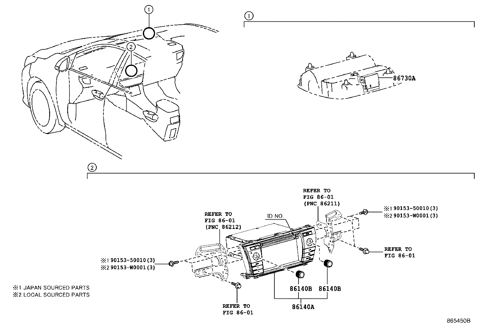 Exploded illustration 865450B