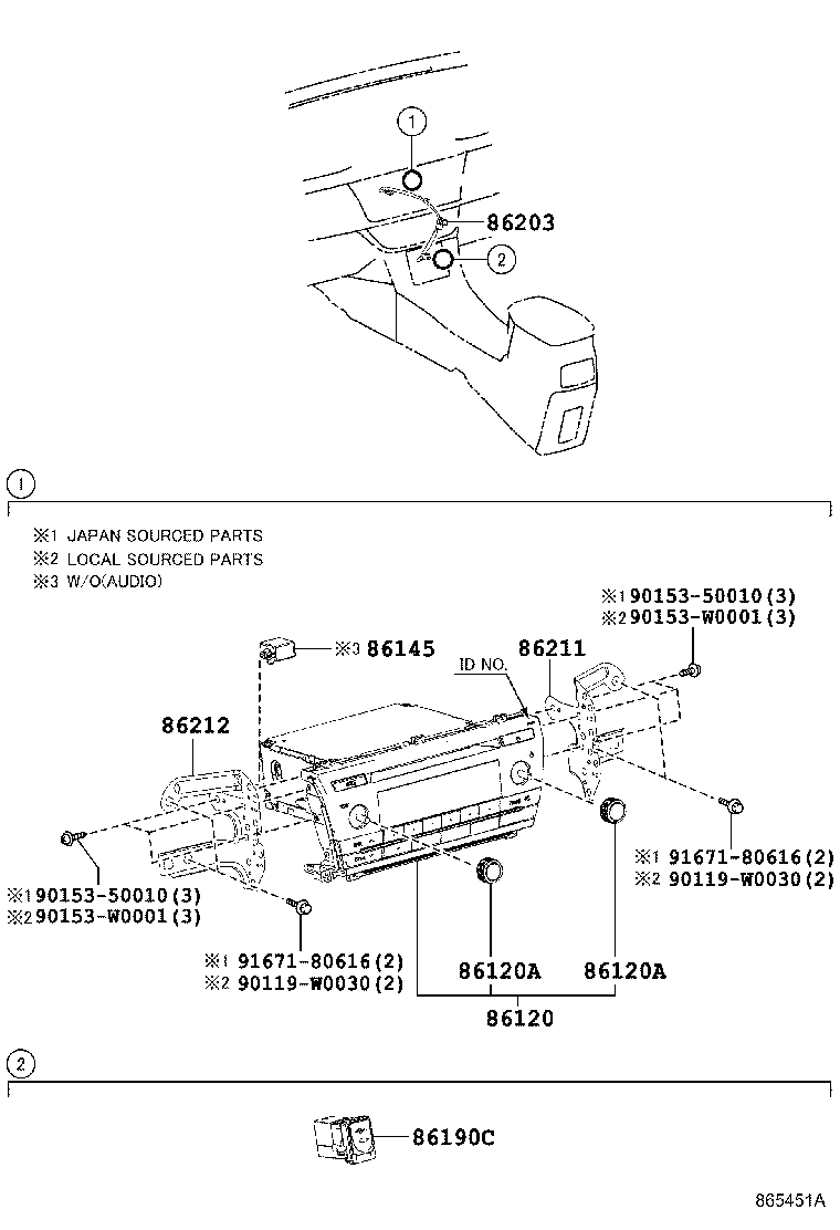 Exploded illustration 865451A