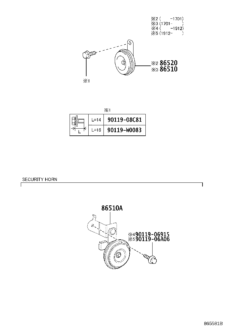 Exploded illustration 865581B