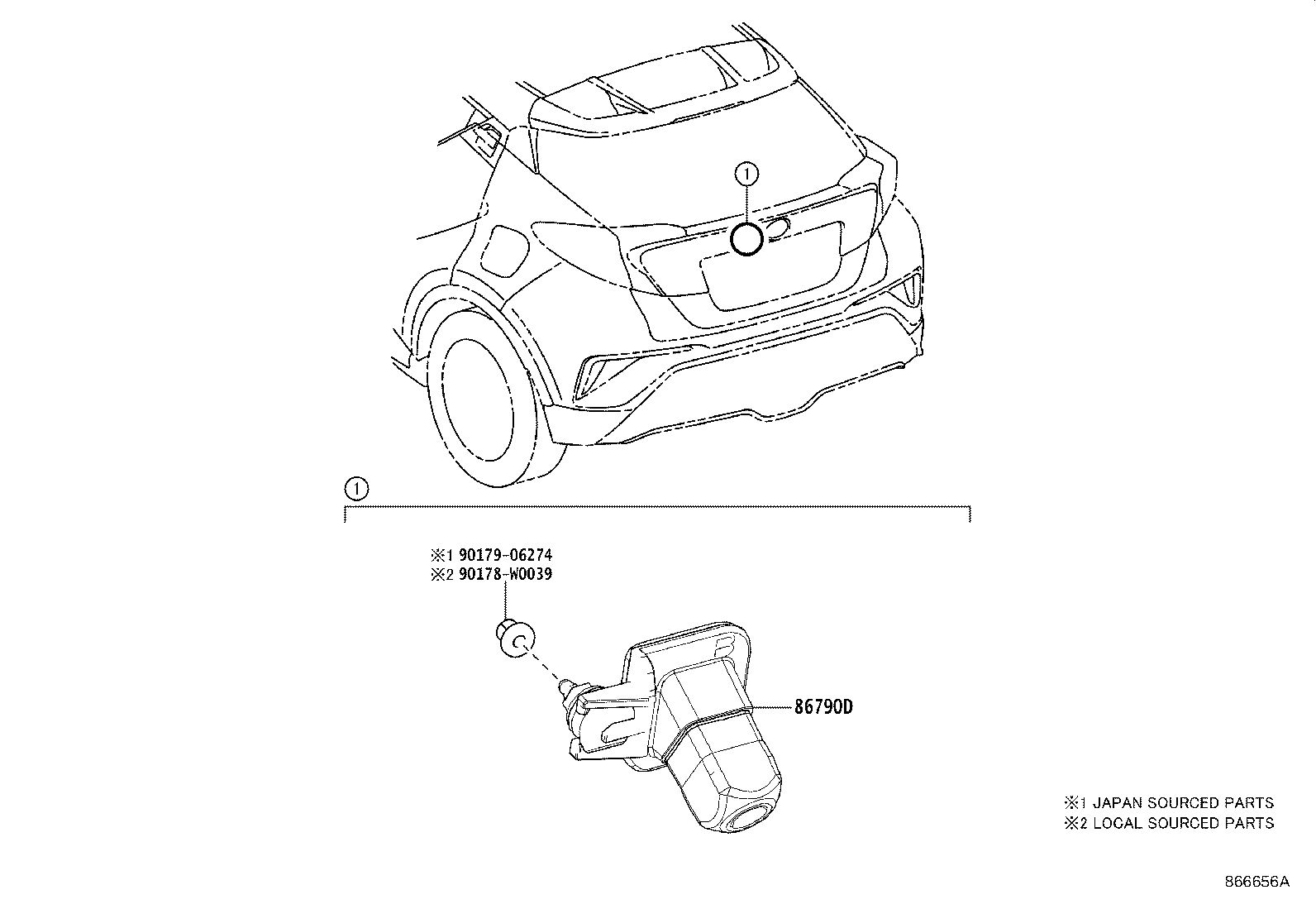 Exploded illustration 866656A