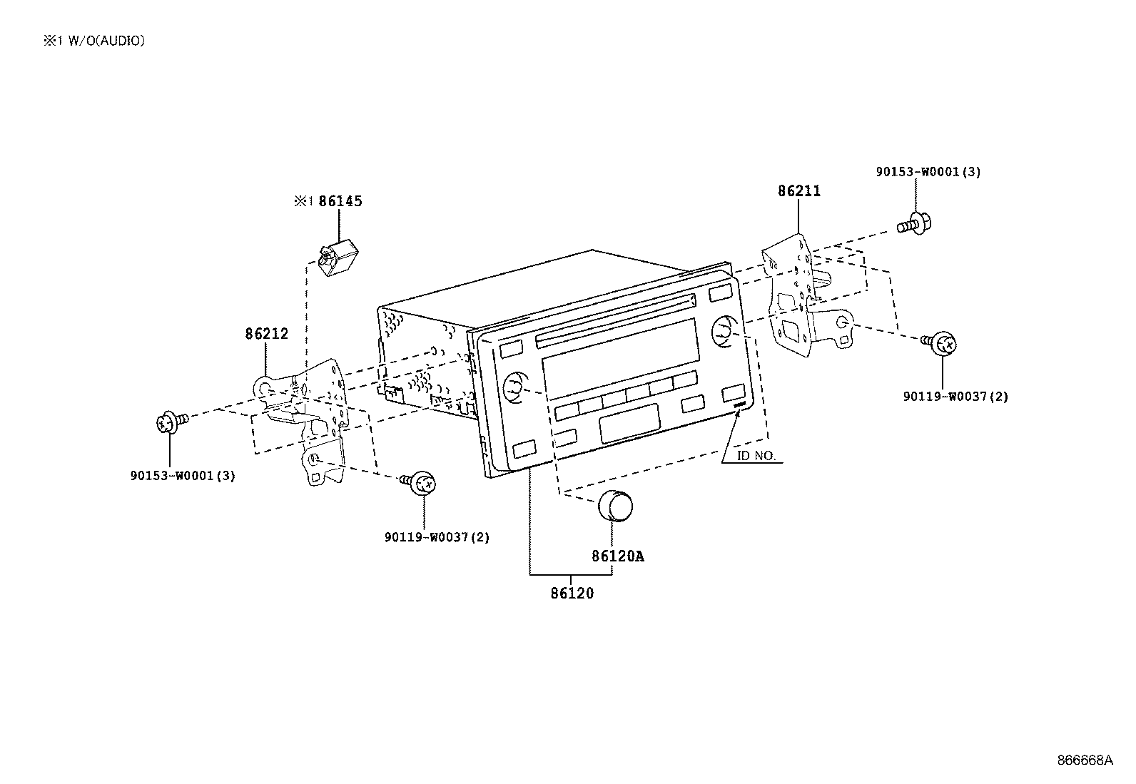 Exploded illustration 866668A