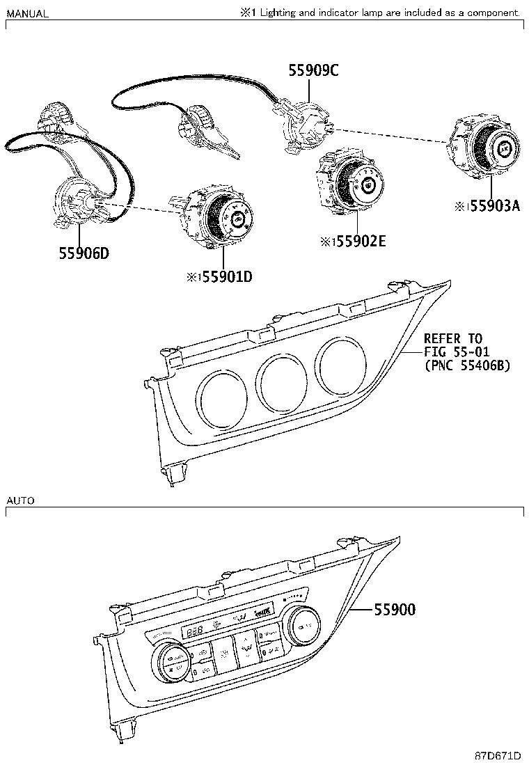 Exploded illustration 87D671D