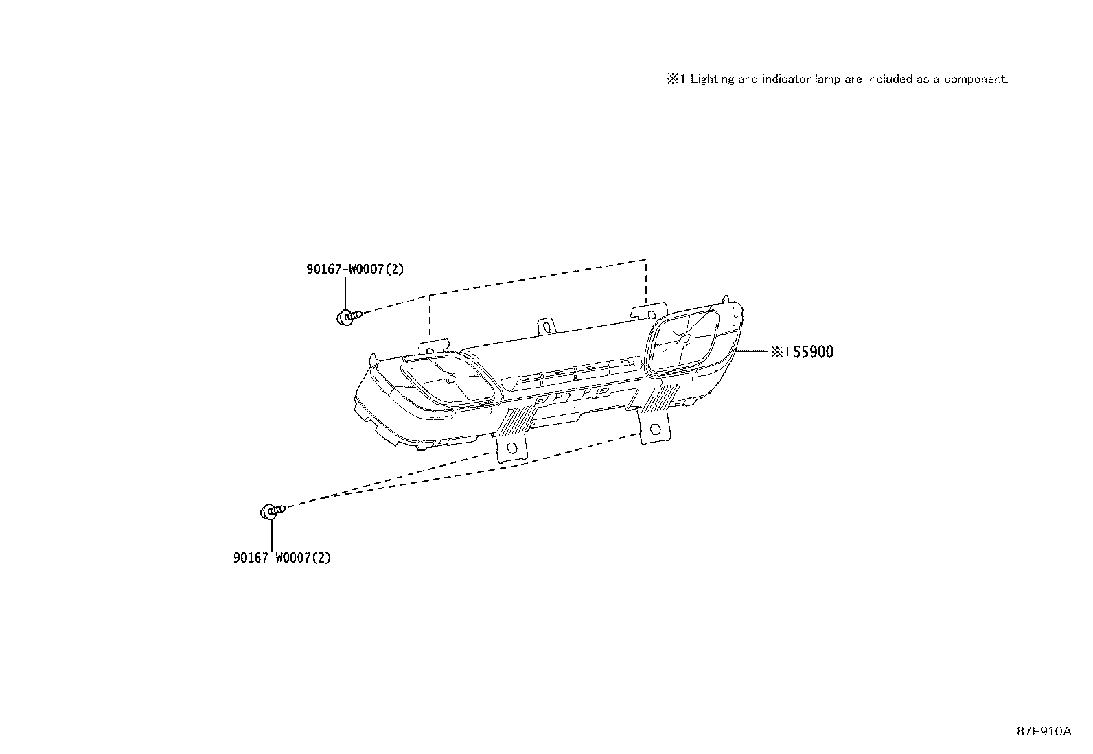 Exploded illustration 87F910A