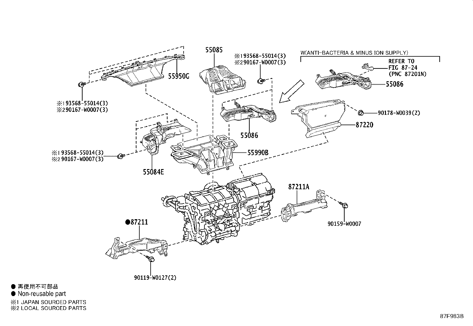 Exploded illustration 87F983B