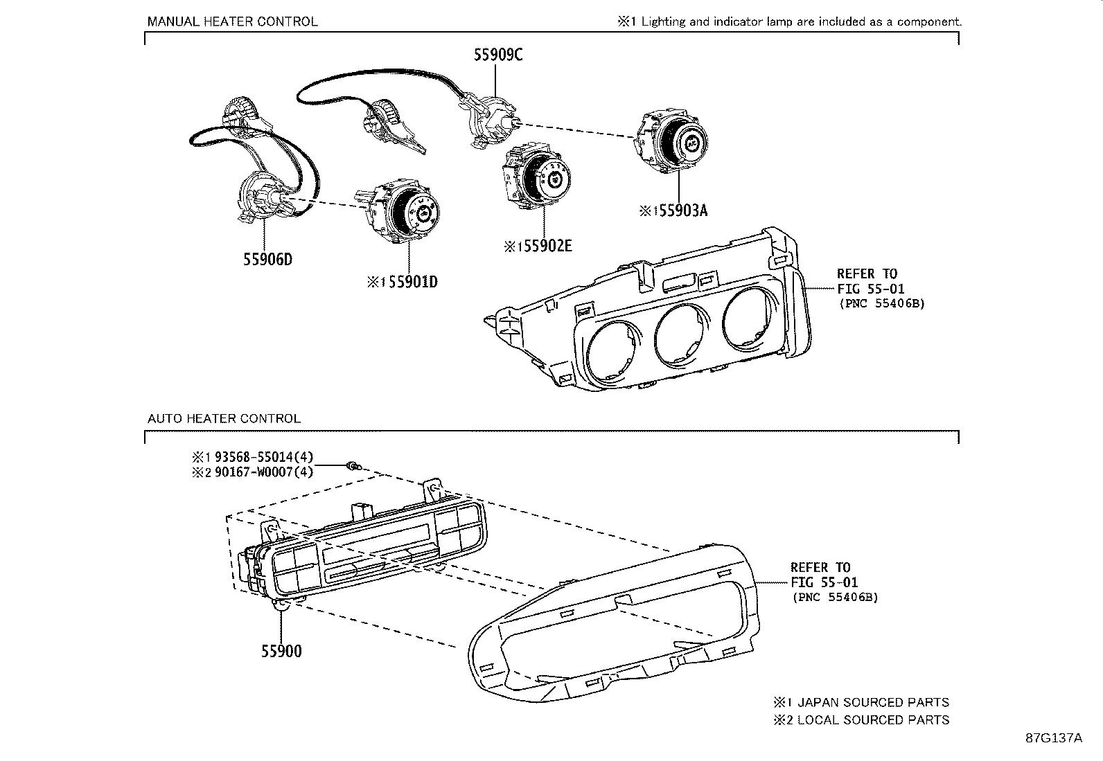 Exploded illustration 87G137A