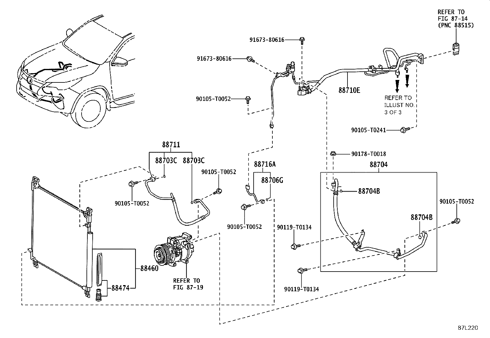 Exploded illustration 87L220