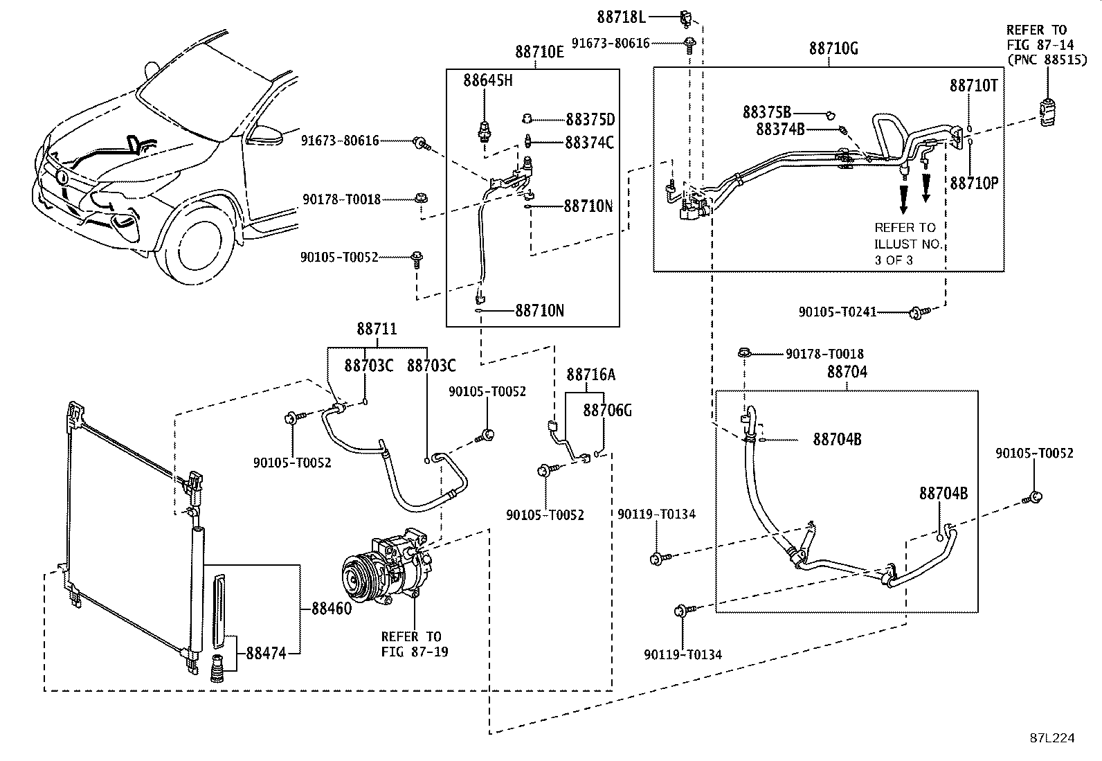 Exploded illustration 87L224