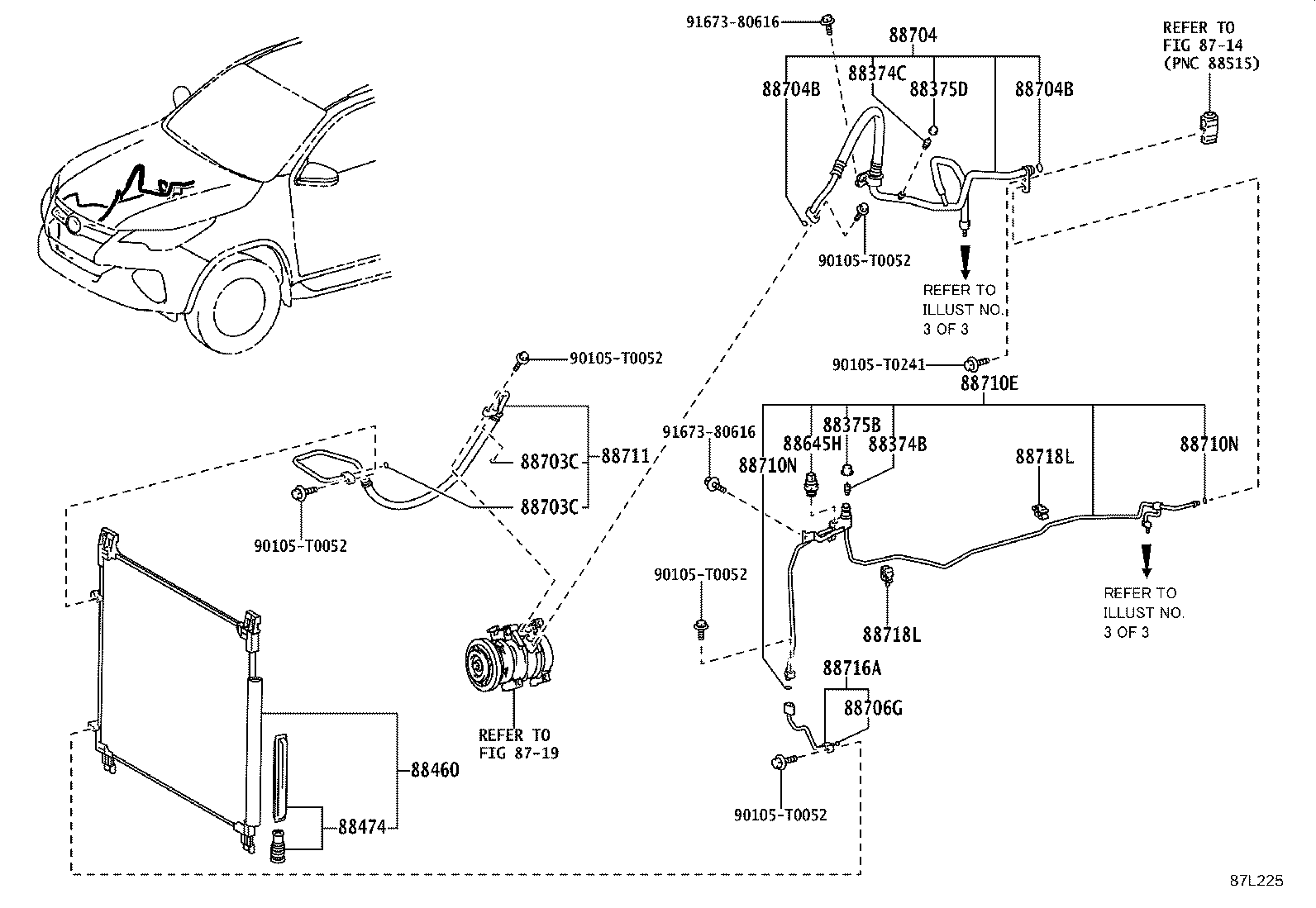 Exploded illustration 87L225