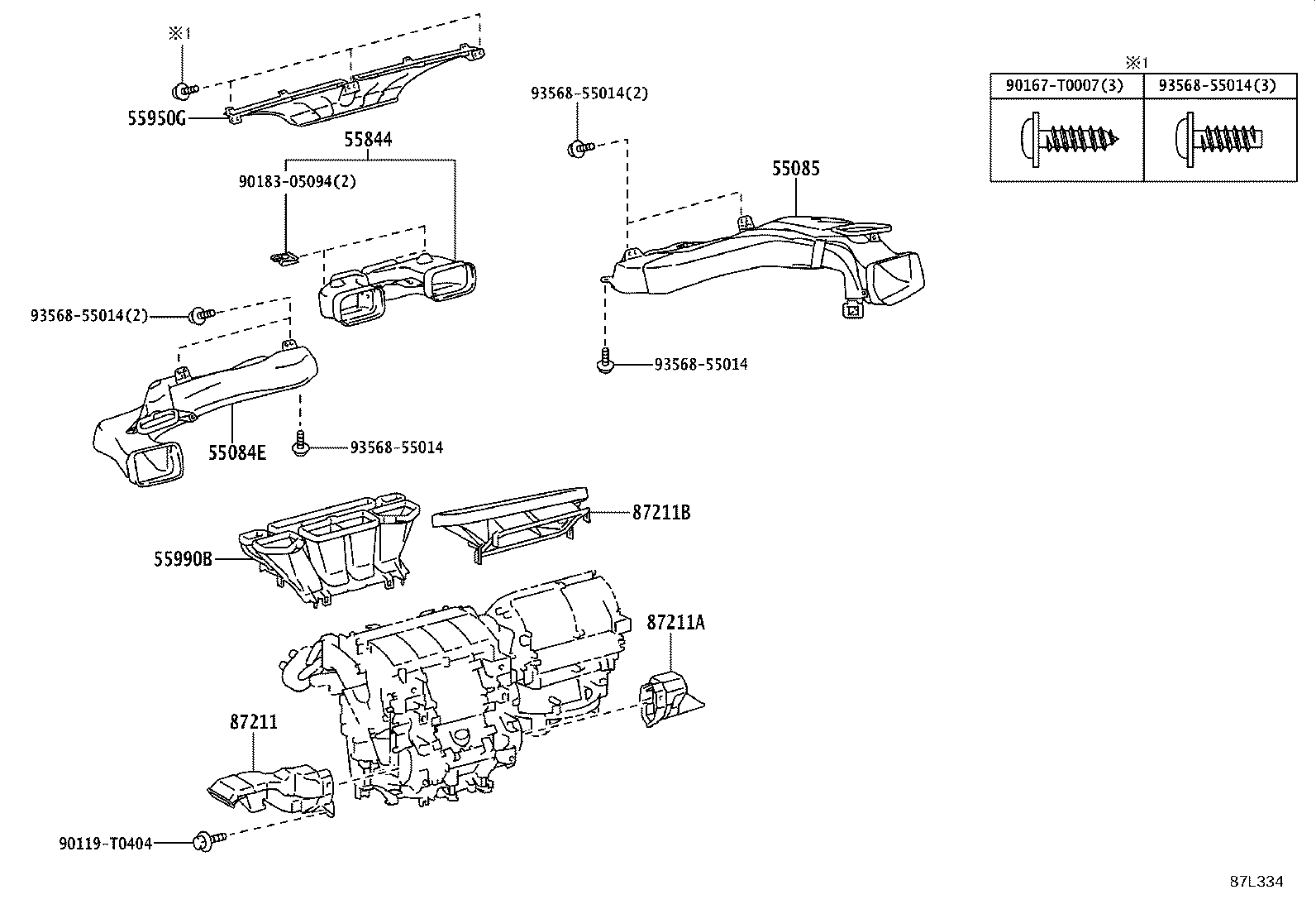 Exploded illustration 87L334