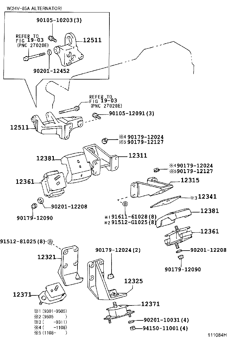 Exploded illustration 111084H