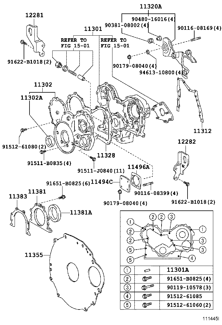 Exploded illustration 111445I
