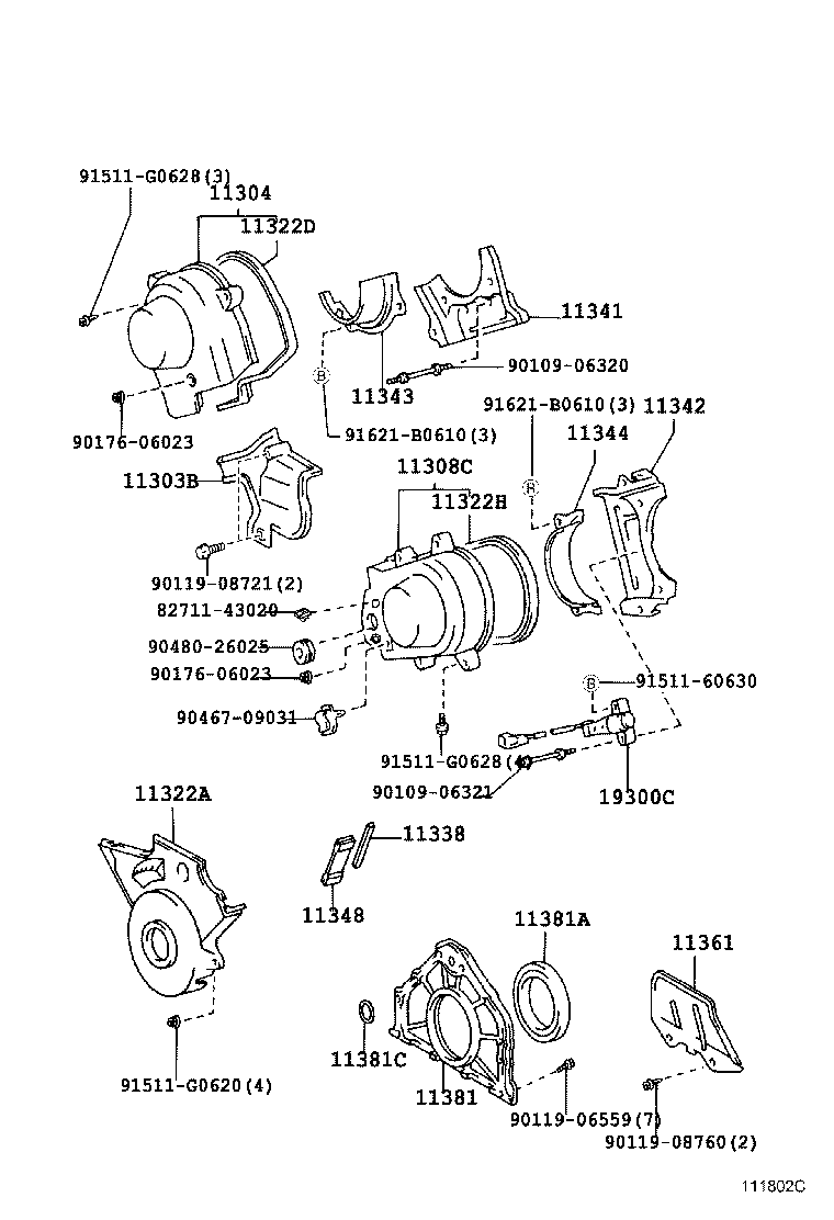 Exploded illustration 111802C