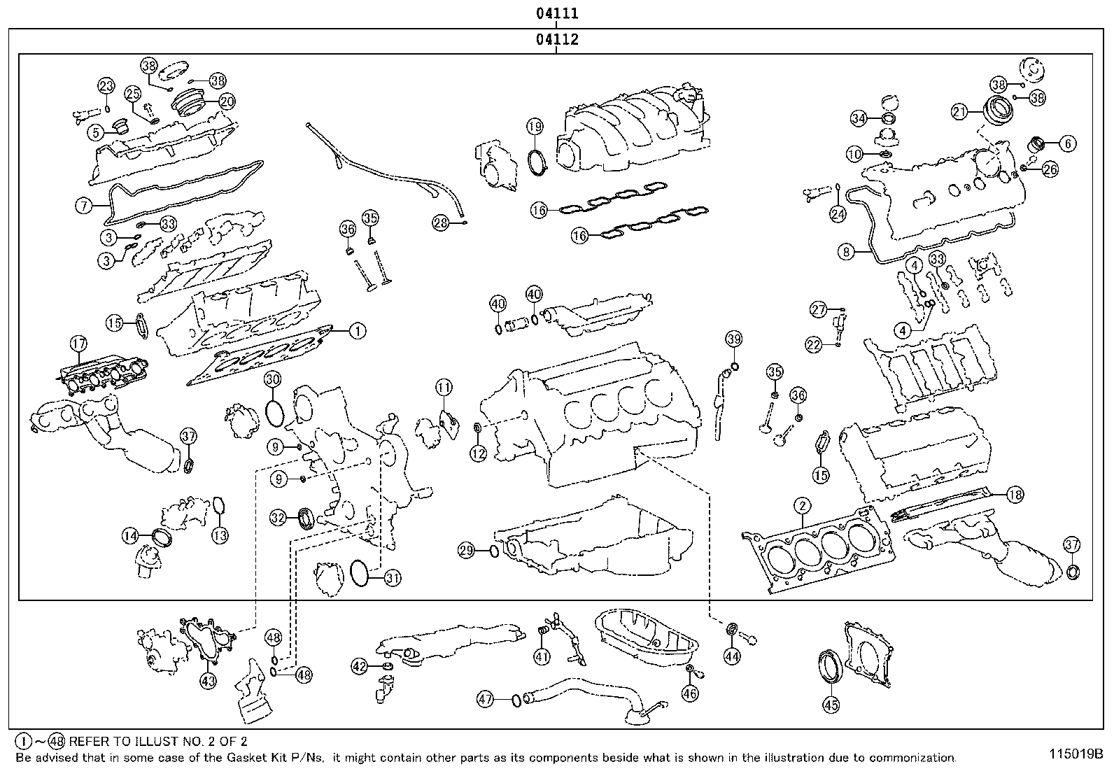 Exploded illustration 115019B