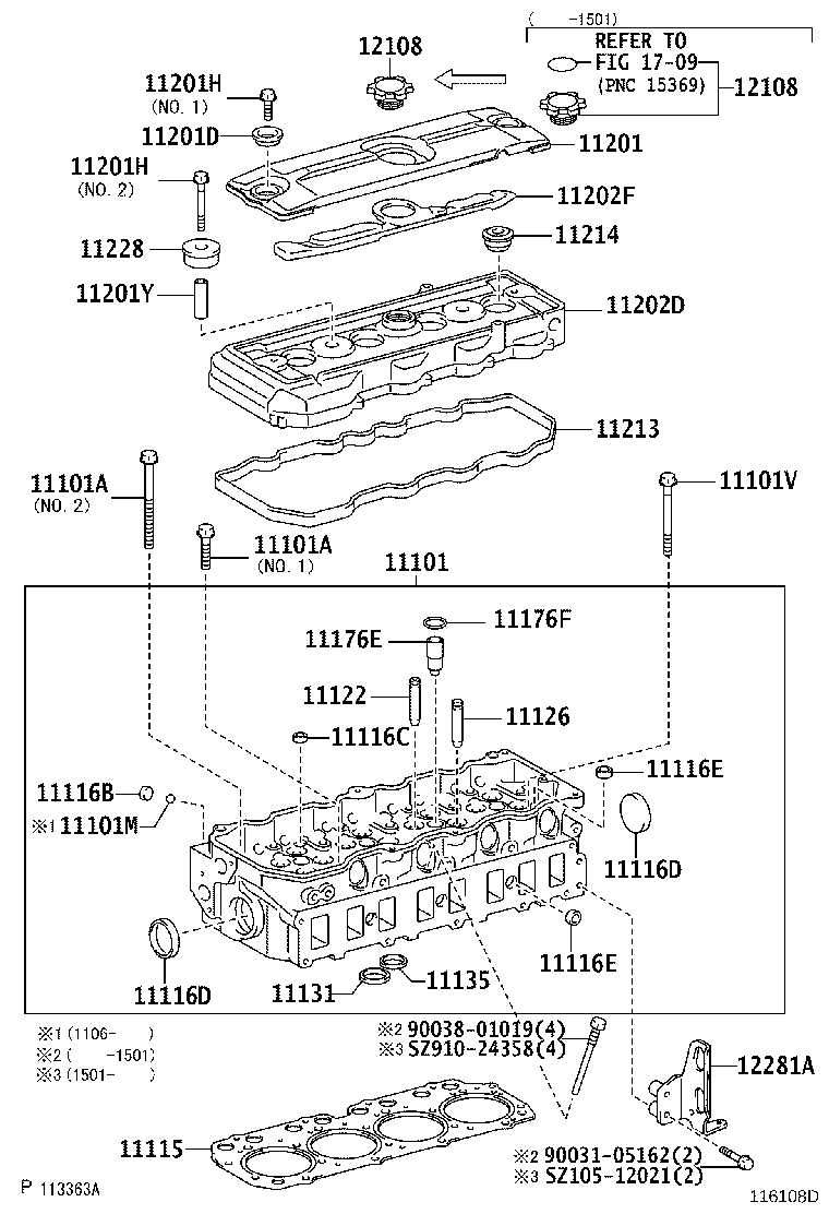 Exploded illustration 116108D
