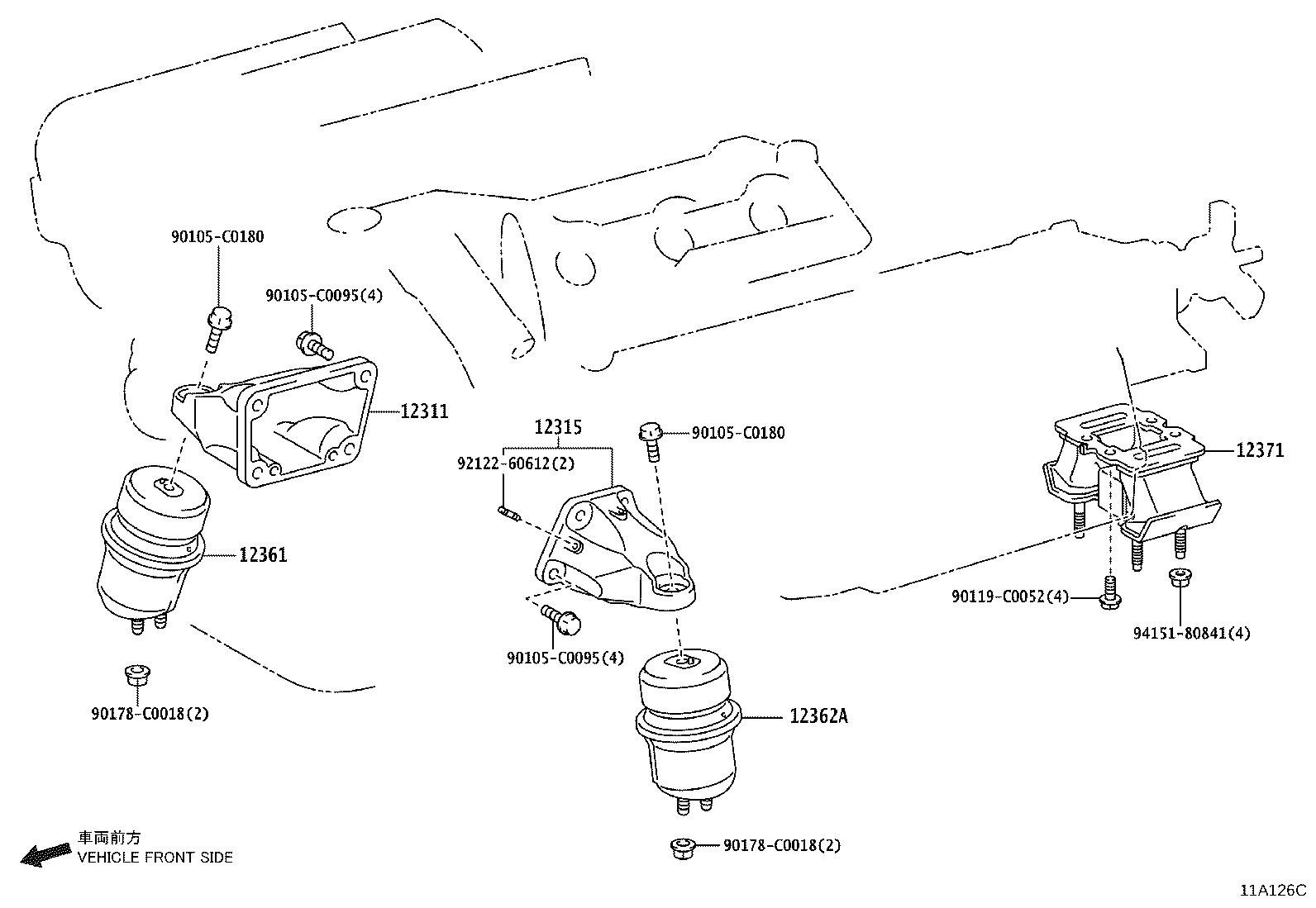 Exploded illustration 11A126C