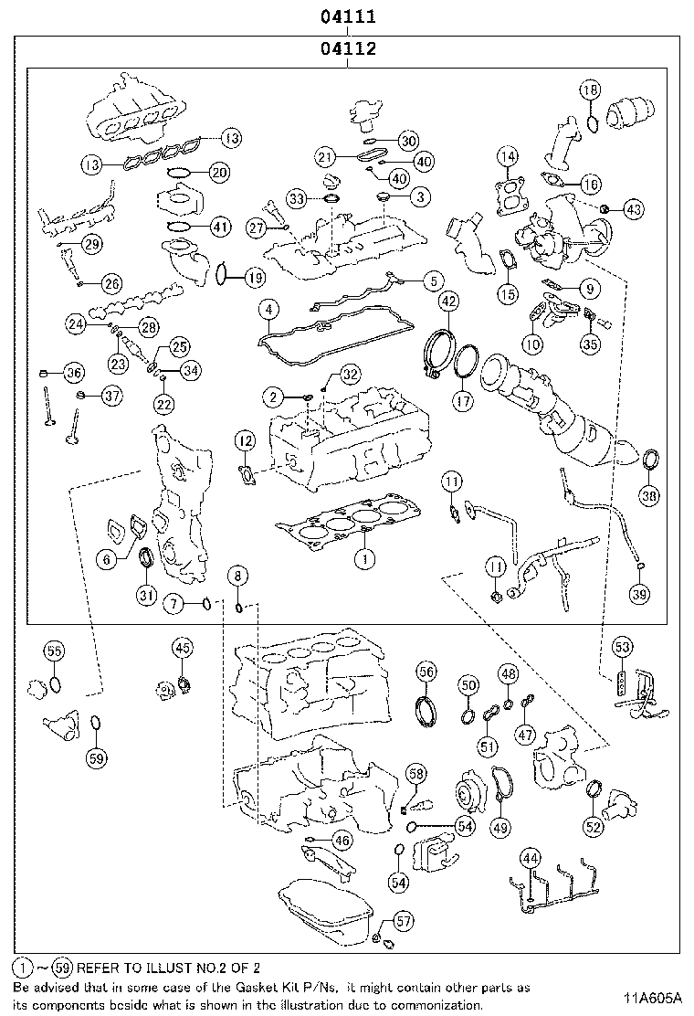Exploded illustration 11A605A