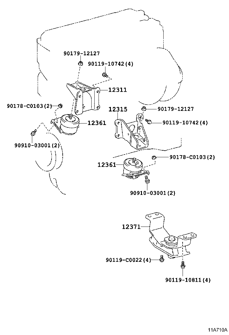Exploded illustration 11A710A