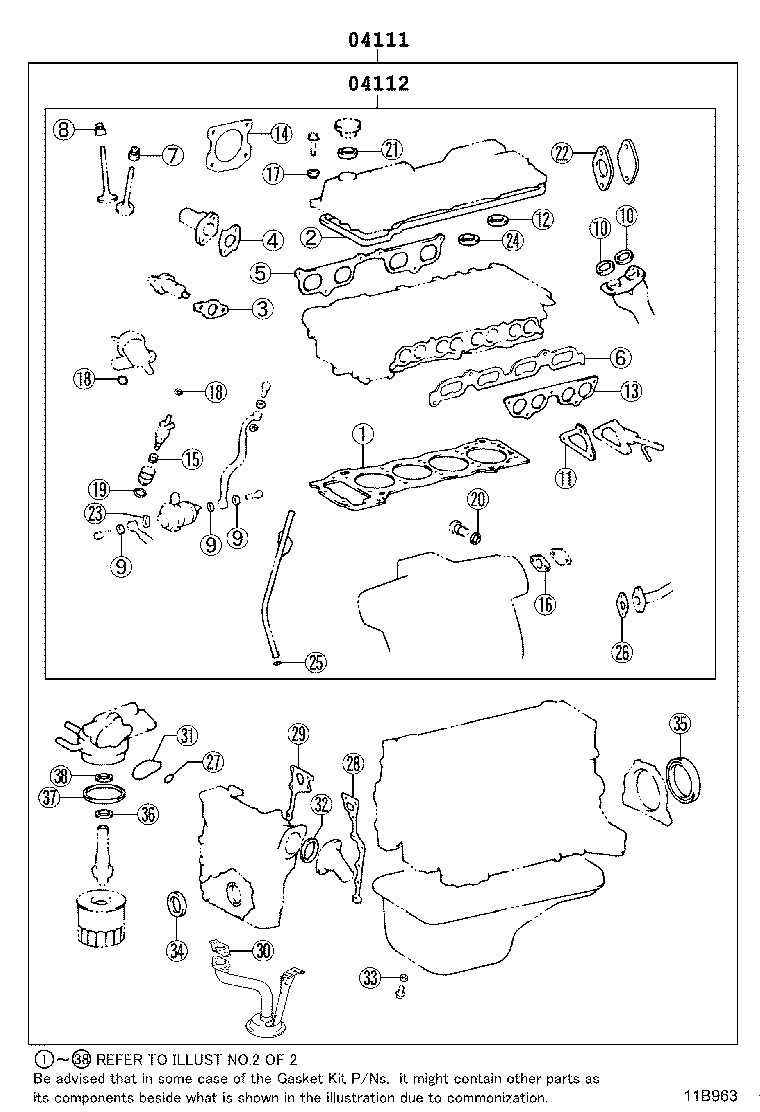 Exploded illustration 11B963