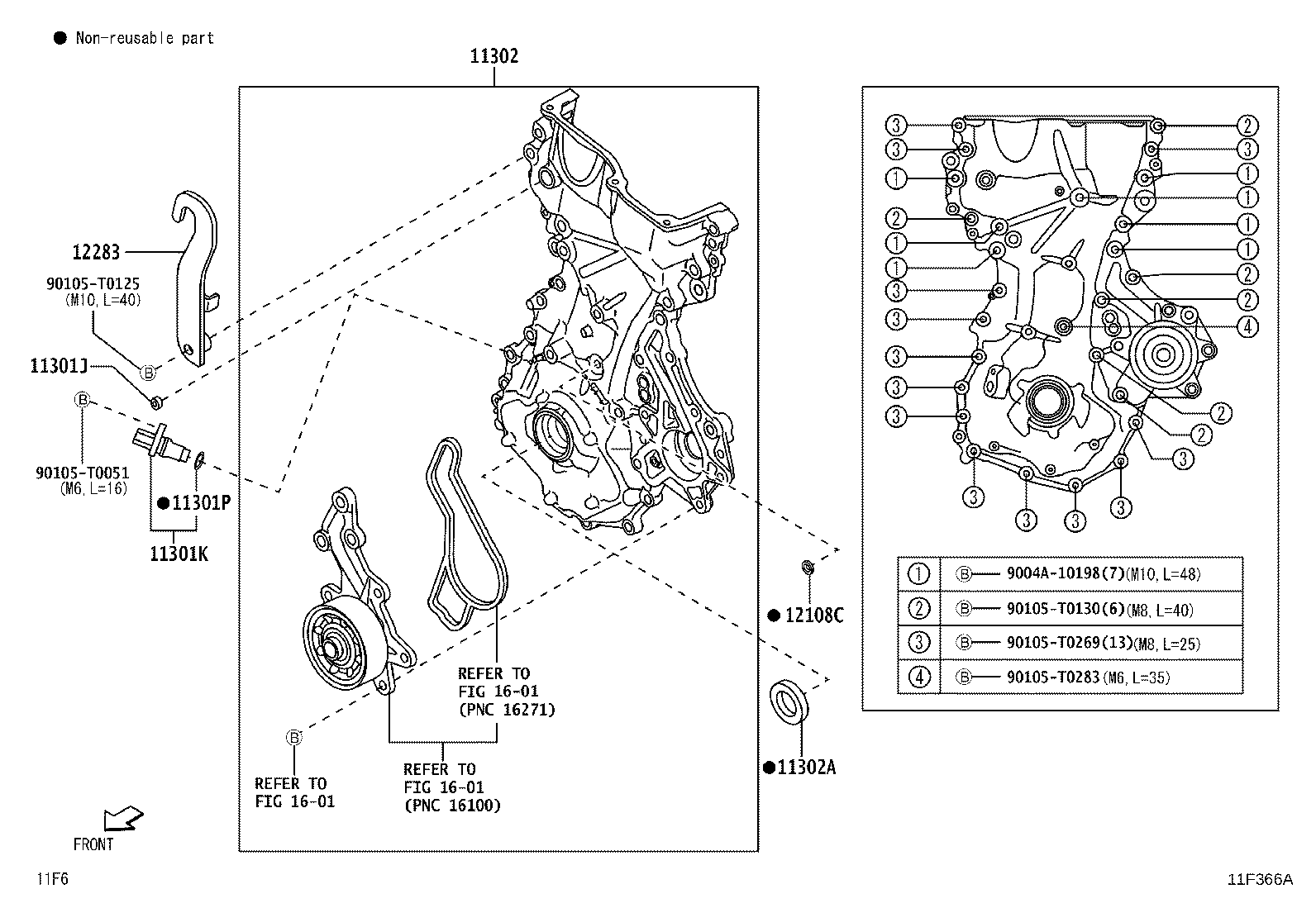 Exploded illustration 11F366A