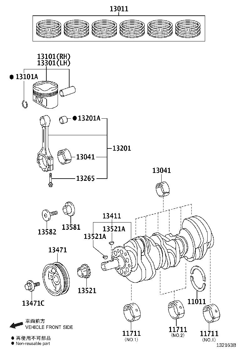 Exploded illustration 132163B