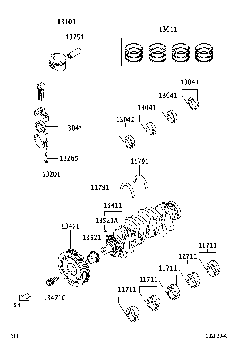 Exploded illustration 132830A