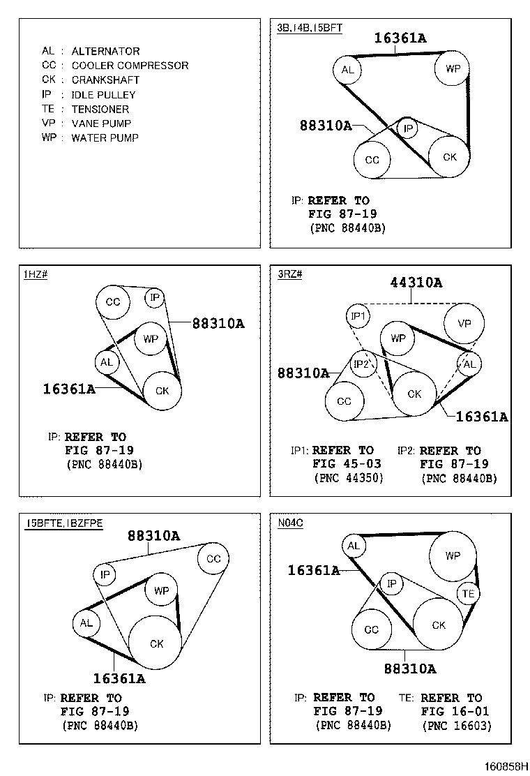 Exploded illustration 160858H