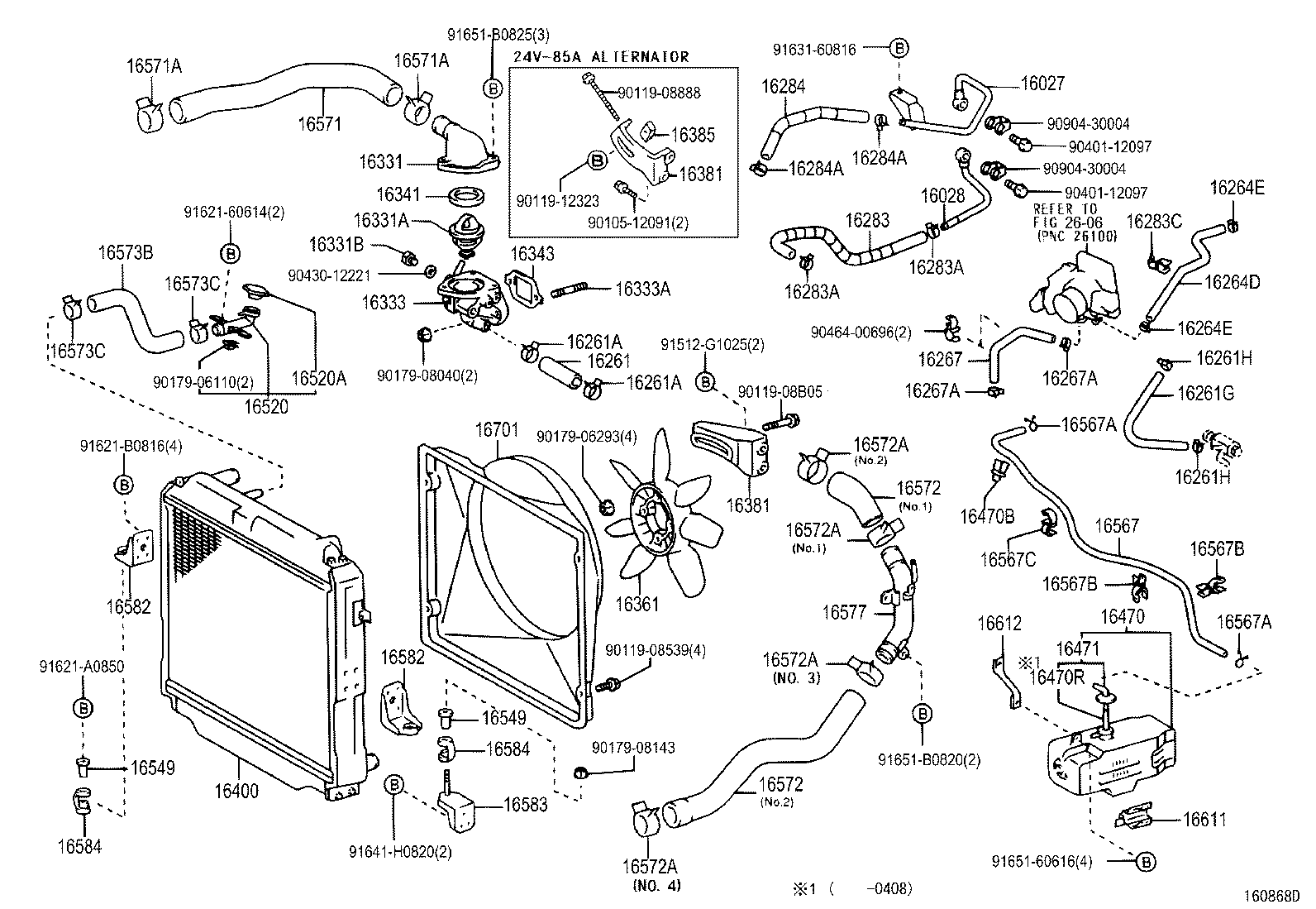 Exploded illustration 160868D