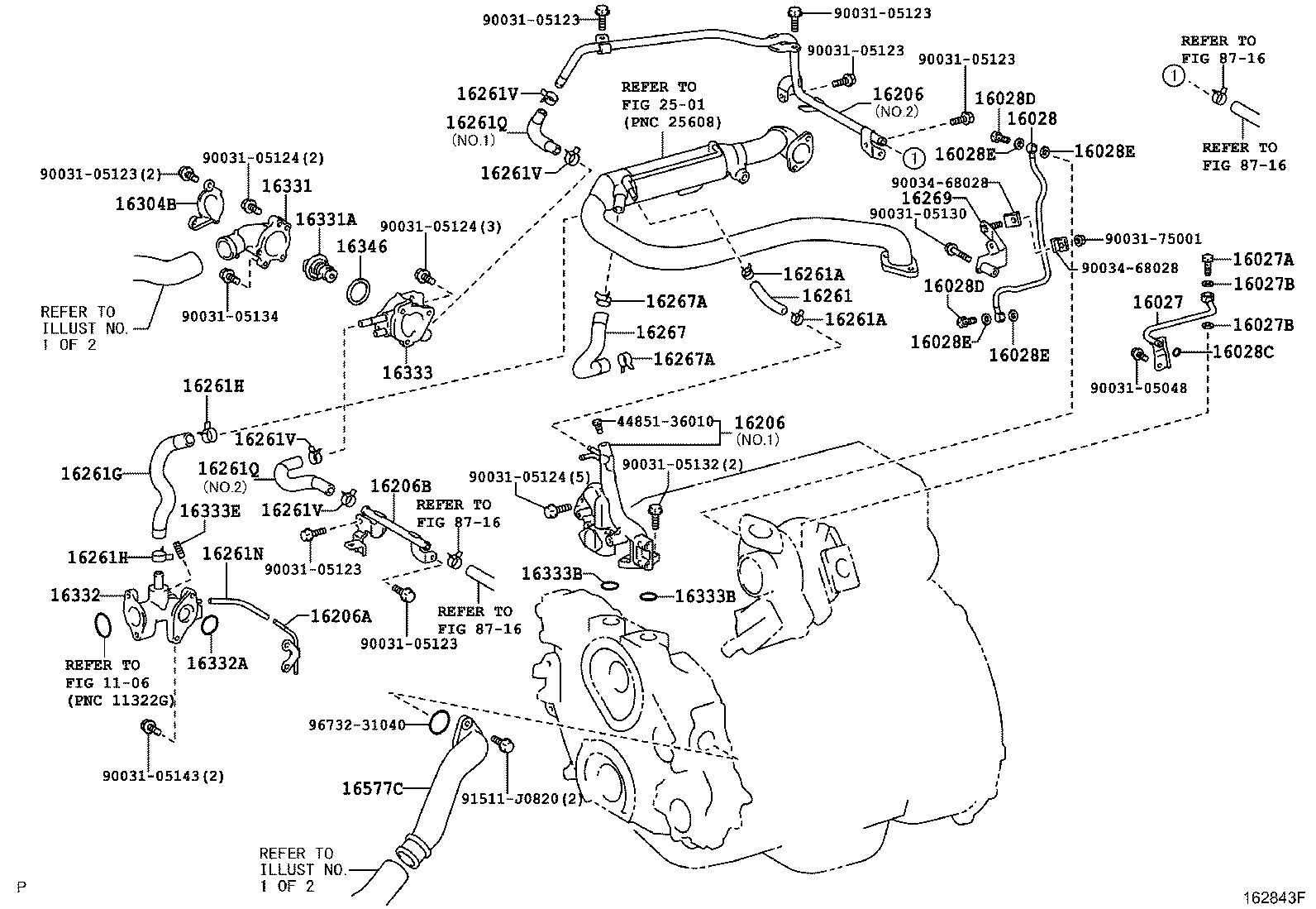 Exploded illustration 162843F