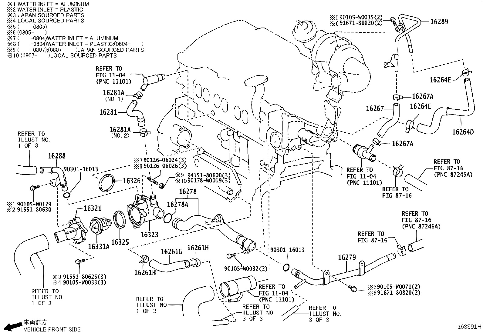 Exploded illustration 163391H