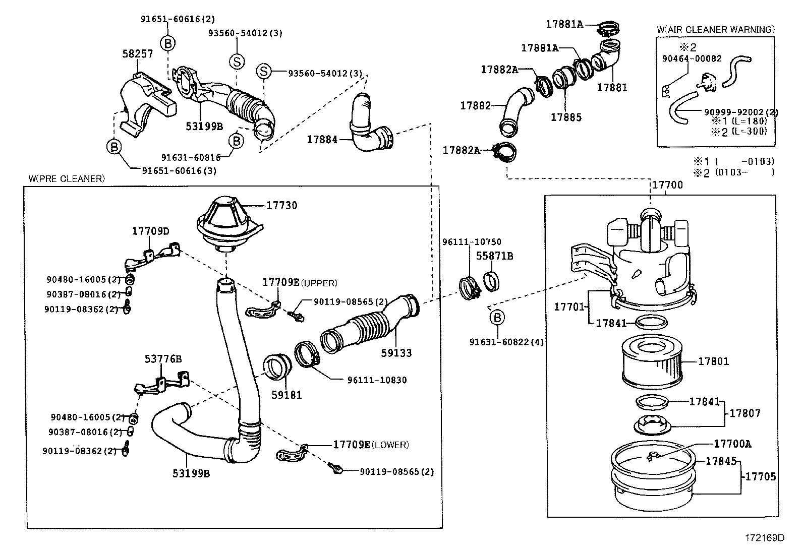 Exploded illustration 172169D