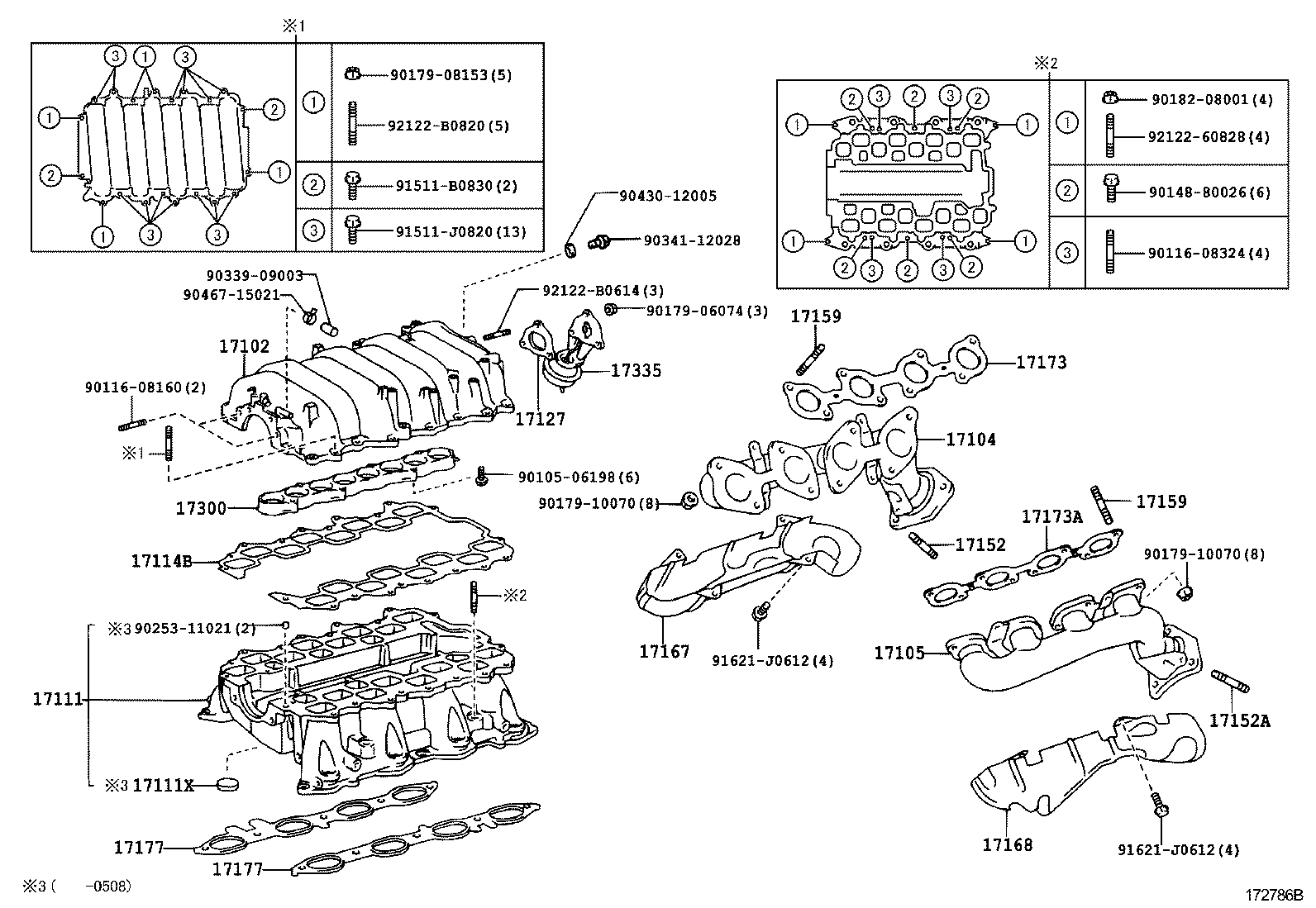Exploded illustration 172786B