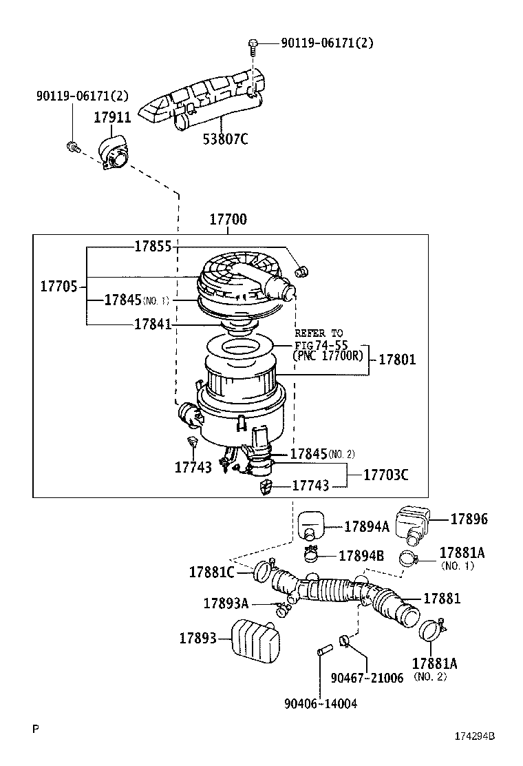 Exploded illustration 174294B